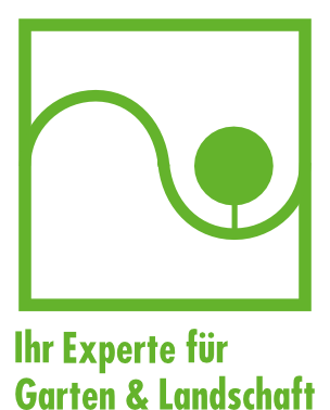 Grafisches Logo mit Slogan „Ihr Experte für Garten & Landschaft“ als Qualitäts- und Kompetenzsymbol für professionellen Garten- und Landschaftsbau in Fränkische Schweiz von BELLA FLORA GmbH.