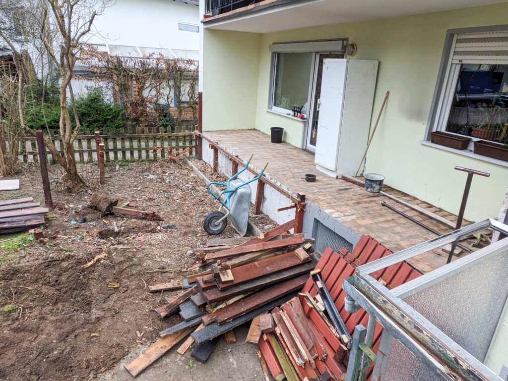 Terrassenrückbau Bestand