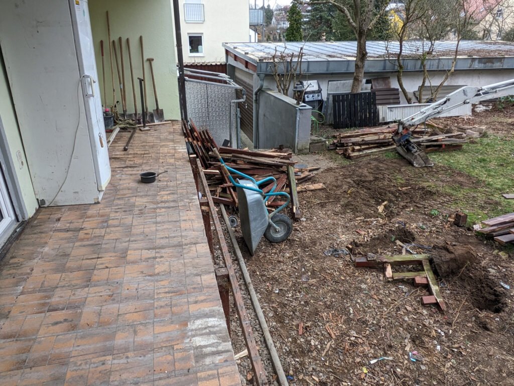 Rückbau Gartenbereich