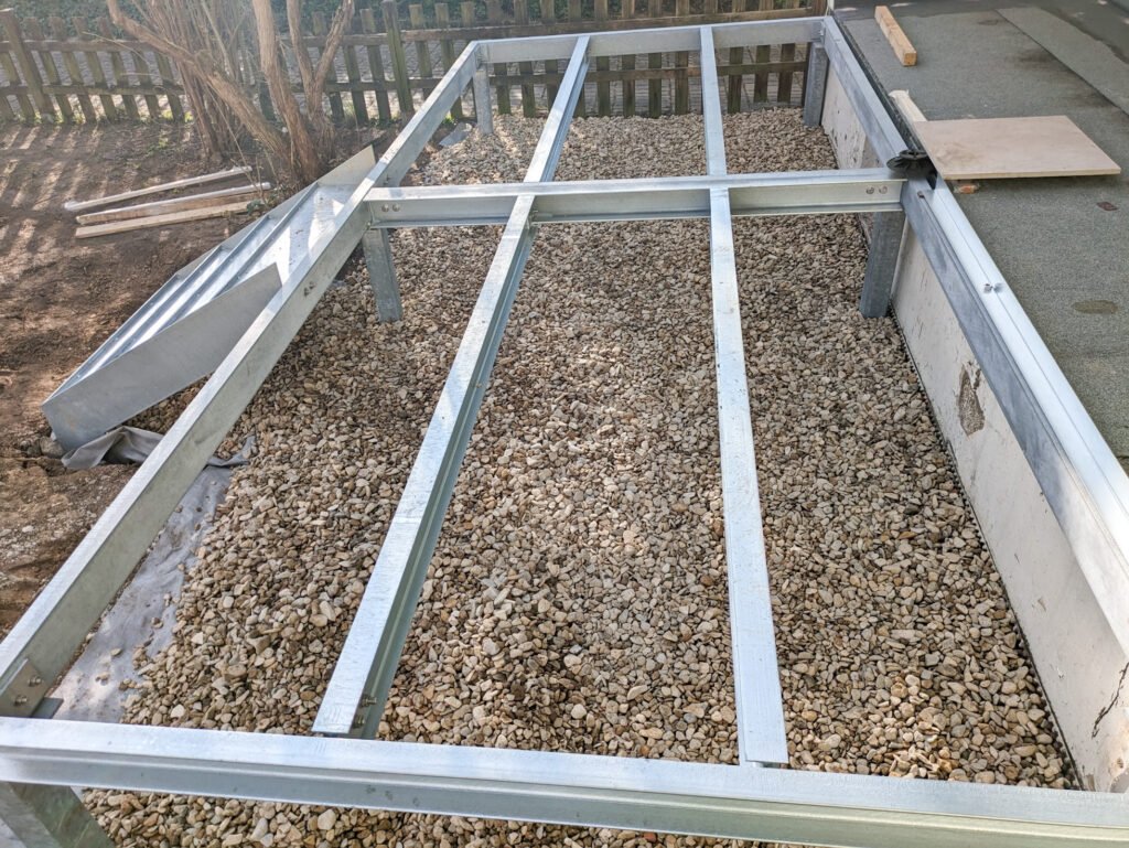 Stahlunterkonstruktion Terrasse