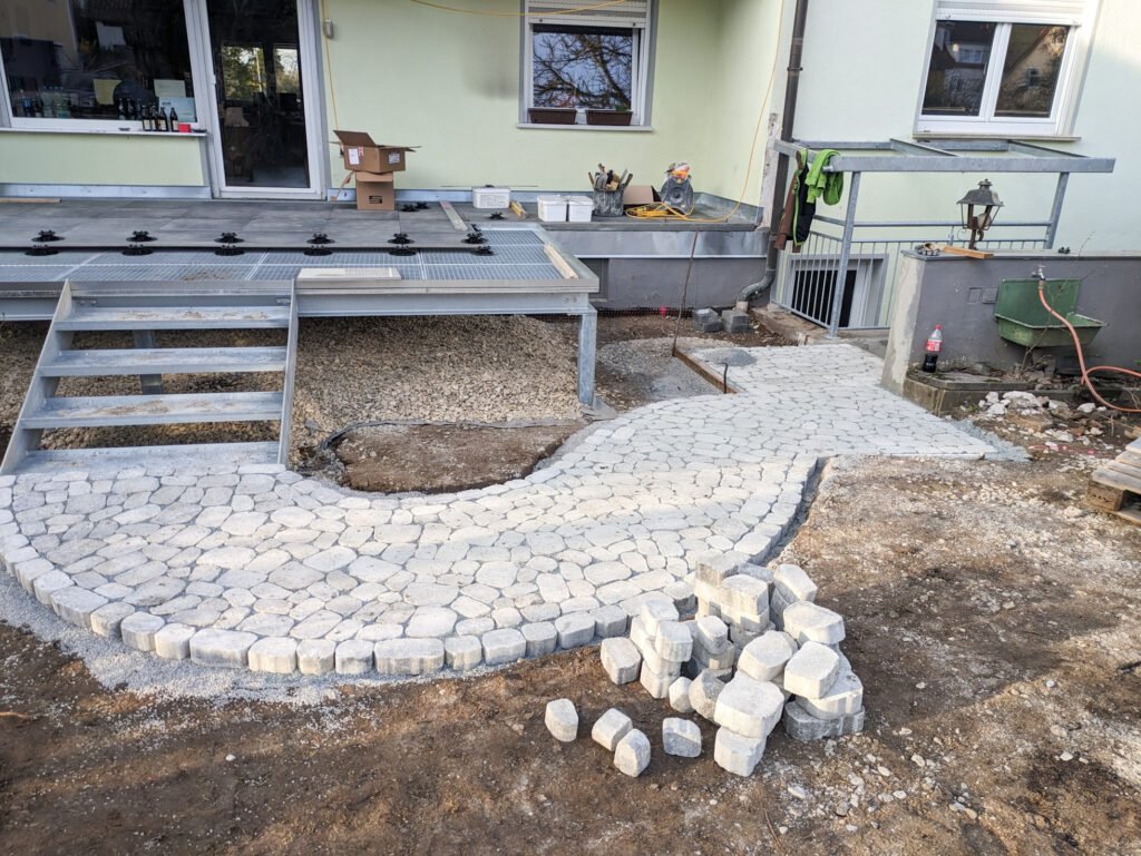 Betonstein Gartenweg