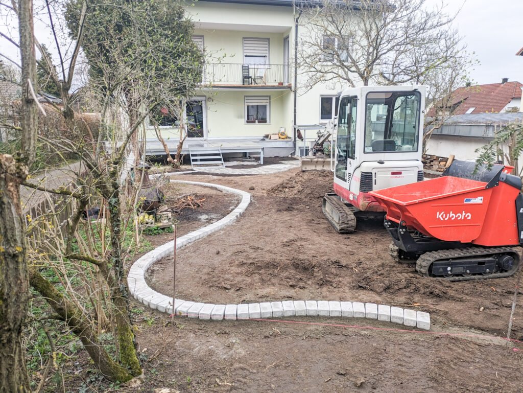 Pflastereinfassung Garten